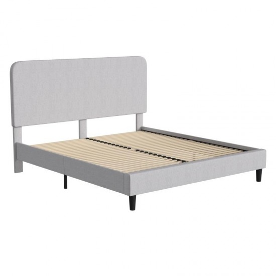 Flash Furniture Addison Grey King Size Platform Bed HG-3WPB21-K04-K-GY-GG