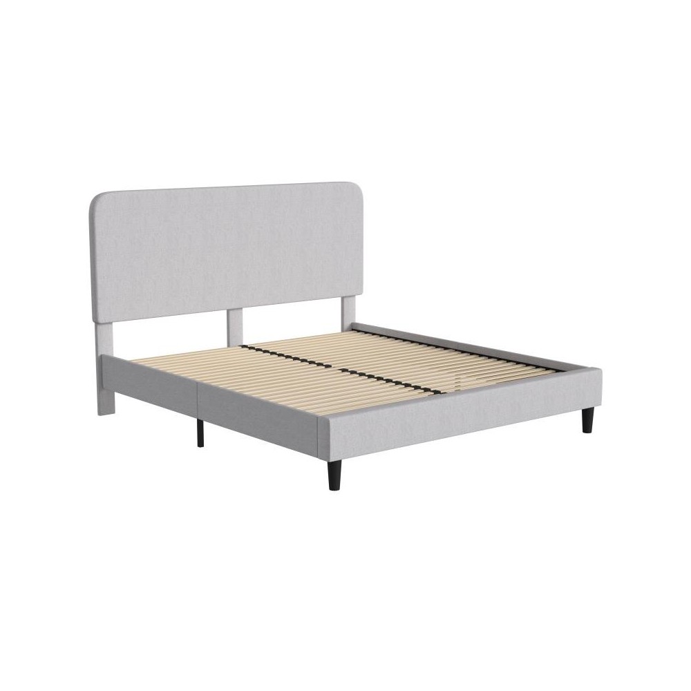Flash Furniture Addison Grey King Size Platform Bed HG-3WPB21-K04-K-GY-GG Flash Furniture Addison Grey King Size Platform Bed HG-3WPB21-K04-K-GY-GG