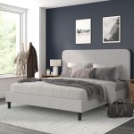 Flash Furniture Addison Grey King Size Platform Bed HG-3WPB21-K04-K-GY-GG