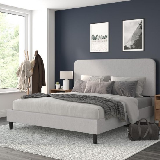 Flash Furniture Addison Grey King Size Platform Bed HG-3WPB21-K04-K-GY-GG