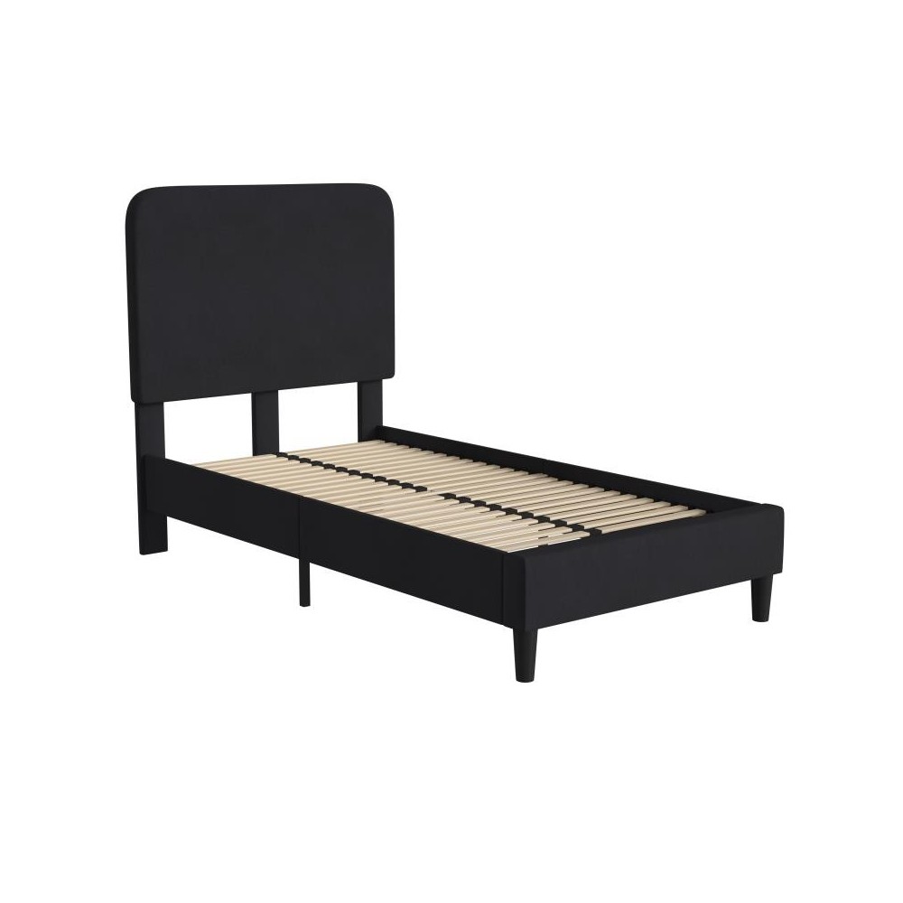 Flash Furniture Addison Black Twin Size Platform Bed HG-3WPB21-T01-T-BK-GG