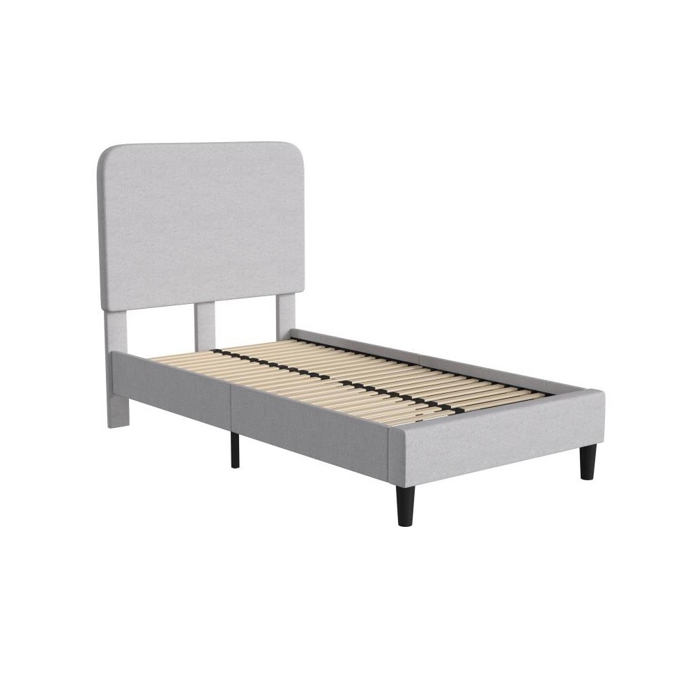 Flash Furniture Addison Grey Twin Size Platform Bed HG-3WPB21-T01-T-GY-GG Flash Furniture Addison Grey Twin Size Platform Bed HG-3WPB21-T01-T-GY-GG
