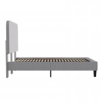 Flash Furniture Addison Grey Twin Size Platform Bed HG-3WPB21-T01-T-GY-GG