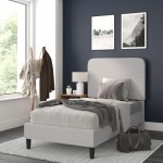Flash Furniture Addison Grey Twin Size Platform Bed HG-3WPB21-T01-T-GY-GG