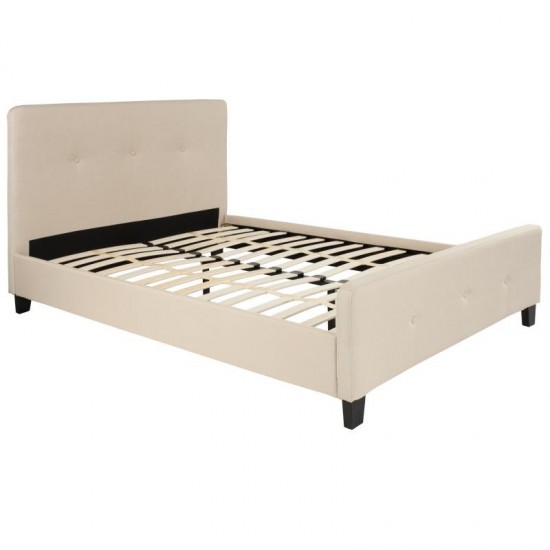 Flash Furniture Tribeca Full Platform Bed Set-Beige HG-BM10-18-GG