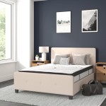 Flash Furniture Tribeca Full Platform Bed Set-Beige HG-BM10-18-GG