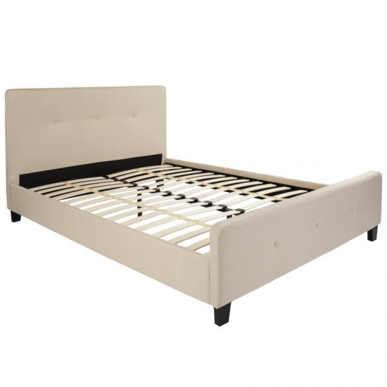 Flash Furniture Tribeca Queen Platform Bed Set-Beige HG-BM10-19-GG