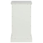 ACME Simes Cabinet, Marble & White