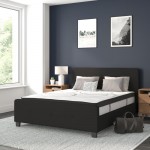 Flash Furniture Tribeca Queen Platform Bed Set-Black HG-BM10-23-GG