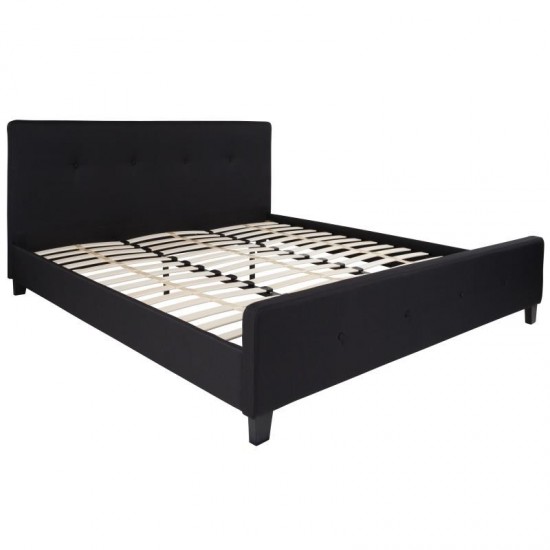 Flash Furniture Tribeca King Platform Bed Set-Black HG-BM10-24-GG