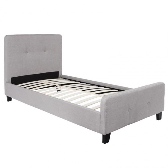 Flash Furniture Tribeca Twin Platform Bed Set-Gray HG-BM10-25-GG