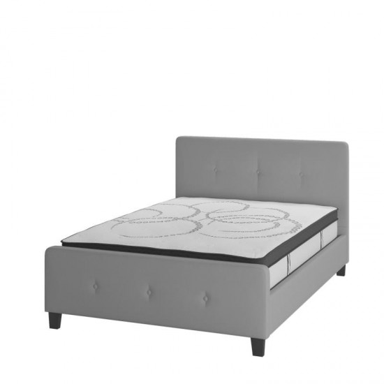 Flash Furniture Tribeca Full Platform Bed Set-Gray HG-BM10-26-GG