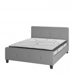 Flash Furniture Tribeca Queen Platform Bed Set-Gray HG-BM10-27-GG