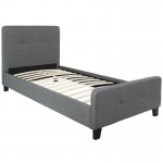 Flash Furniture Tribeca Twin Platform Bed Set-Gray HG-BM10-29-GG