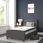 Flash Furniture Tribeca Twin Platform Bed Set-Gray HG-BM10-29-GG