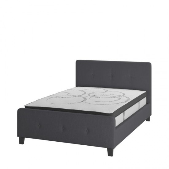 Flash Furniture Tribeca Full Platform Bed Set-Gray HG-BM10-30-GG