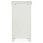 ACME Shakeia Cabinet, Marble & White