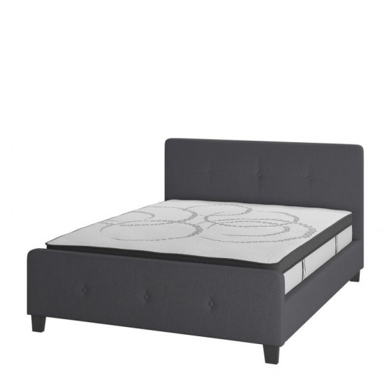 Flash Furniture Tribeca Queen Platform Bed Set-Gray HG-BM10-31-GG