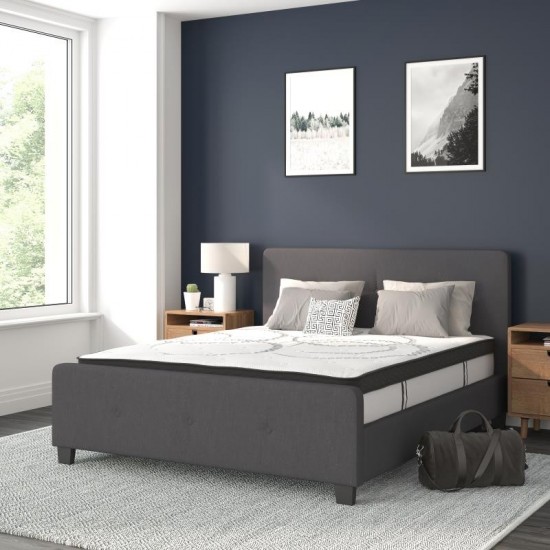 Flash Furniture Tribeca Queen Platform Bed Set-Gray HG-BM10-31-GG