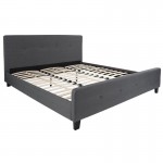 Flash Furniture Tribeca King Platform Bed Set-Gray HG-BM10-32-GG