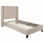 Flash Furniture Riverdale Twin Platform Bed Set-Beige HG-BM10-33-GG