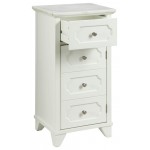 ACME Shakeia Cabinet, Marble & White