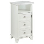 ACME Sherlock Cabinet, Marble & White