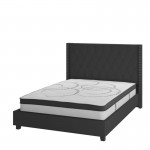 Flash Furniture Riverdale Full Platform Bed Set-Black HG-BM10-38-GG