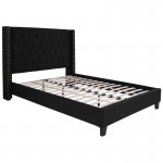 Flash Furniture Riverdale Full Platform Bed Set-Black HG-BM10-38-GG