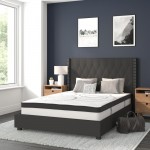 Flash Furniture Riverdale Full Platform Bed Set-Black HG-BM10-38-GG