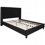 Flash Furniture Riverdale Queen Platform Bed Set-Black HG-BM10-39-GG