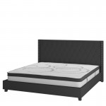 Flash Furniture Riverdale King Platform Bed Set-Black HG-BM10-40-GG