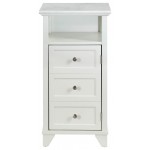 ACME Sherlock Cabinet, Marble & White