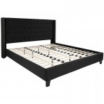 Flash Furniture Riverdale King Platform Bed Set-Black HG-BM10-40-GG