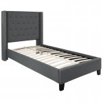 Flash Furniture Riverdale Twin Platform Bed Set-Gray HG-BM10-45-GG