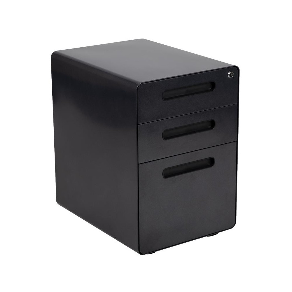 Flash Furniture Wren 3-Drawer Filing Cabinet-Black HZ-AP535-01-BK-GG