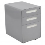 Flash Furniture Wren 3-Drawer Filing Cabinet-Gray HZ-AP535-01-GRY-GG