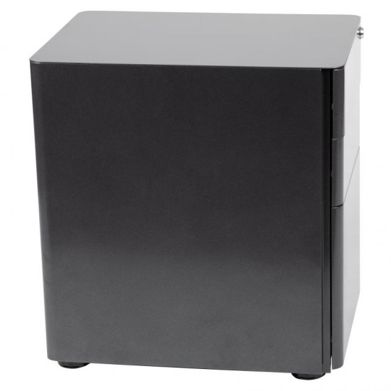 Flash Furniture Warner 3-Drawer Filing Cabinet-Black HZ-CHPL-01-BK-GG