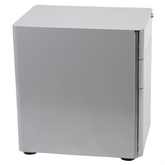 Flash Furniture Warner 3-Drawer Filing Cabinet-Gray HZ-CHPL-01-GRY-GG