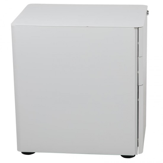 Flash Furniture Warner 3-Drawer Filing Cabinet-White HZ-CHPL-01-W-GG