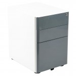 Flash Furniture Warner Filing Cabinet-White/Charcoal HZ-CHPL-02-GRY-WH-GG