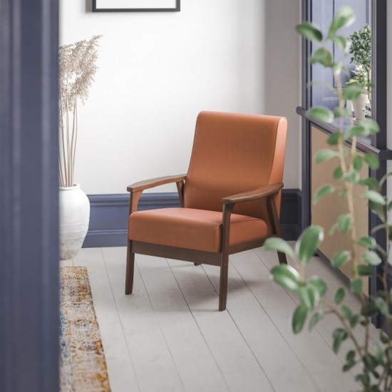 Flash Furniture Langston Cognac LeatherSoft Arm Chair IS-IT673317-BR-GG