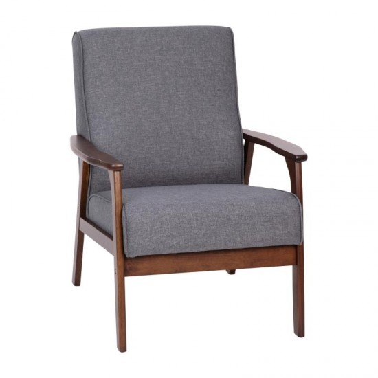 Flash Furniture Langston Gray Faux Linen Arm Chair IS-IT673317-GY-GG