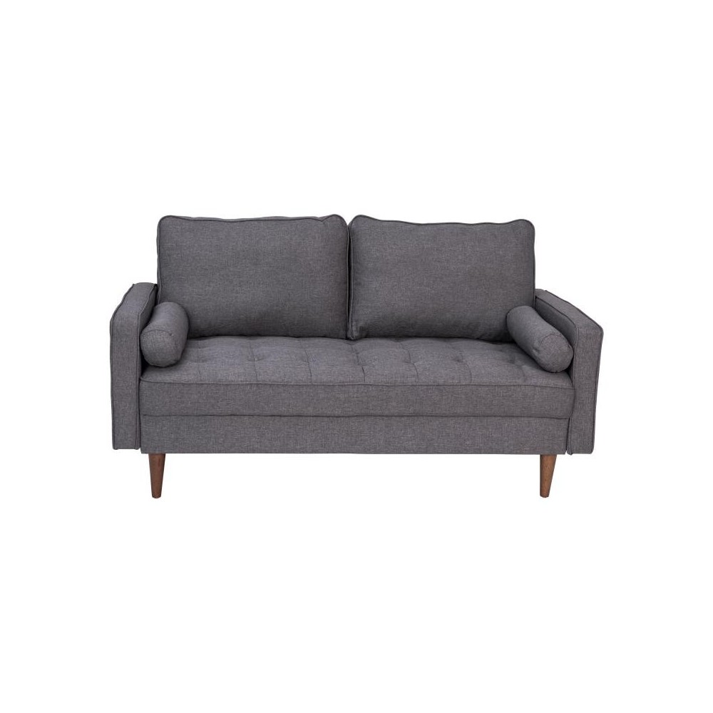 Flash Furniture Hudson Dark Gray Upholstered Loveseat IS-PL100-DKGY-GG