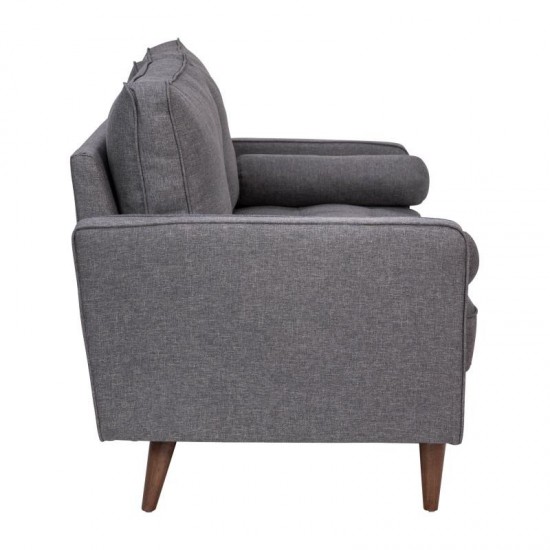 Flash Furniture Hudson Dark Gray Upholstered Loveseat IS-PL100-DKGY-GG