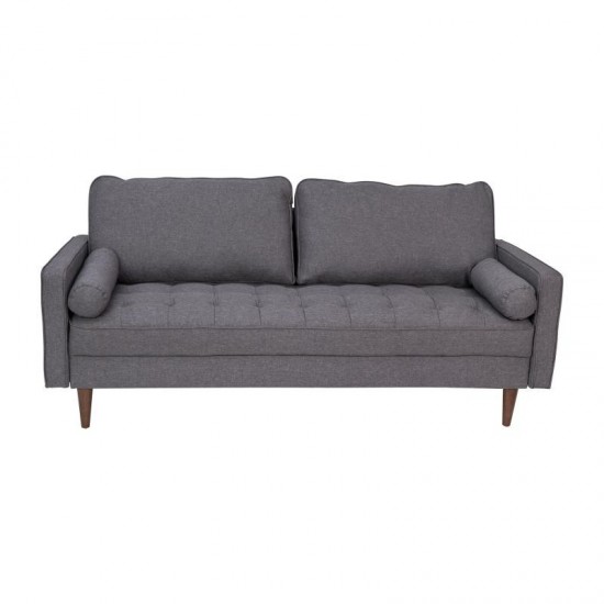 Flash Furniture Hudson Dark Gray Upholstered Sofa IS-PS100-DKGY-GG