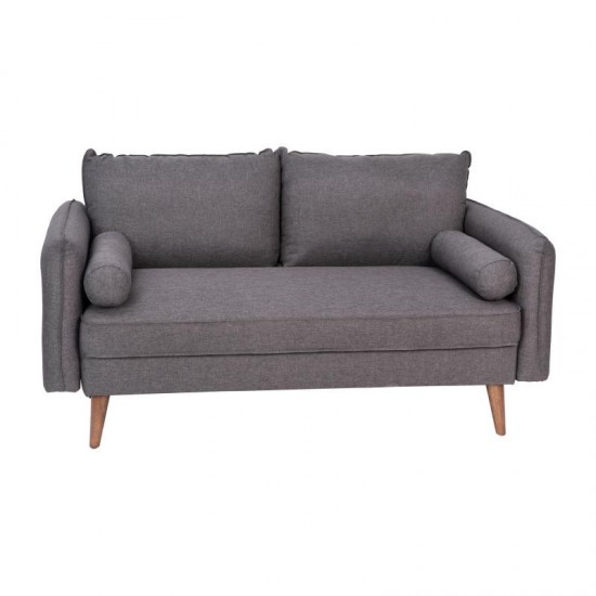 Flash Furniture Evie Gray Upholstered Loveseat IS-VL100-GY-GG