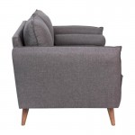 Flash Furniture Evie Gray Upholstered Loveseat IS-VL100-GY-GG