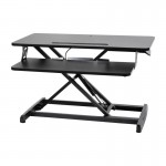 Flash Furniture KO Black Sit to Stand Desk Riser JE-VM-GSD66H01R-32-GG