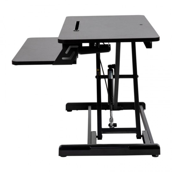 Flash Furniture KO Black Sit to Stand Desk Riser JE-VM-GSD66H01R-32-GG